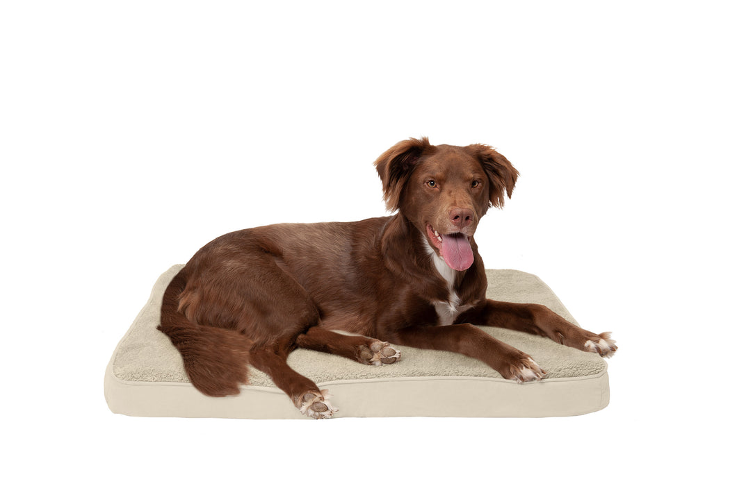 Deluxe Mattress Dog Bed - Terry & Suede