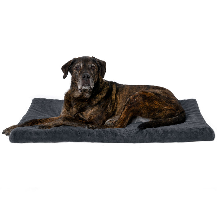 Crate Mat - Plush Faux Fur Orthopedic Pet Bed