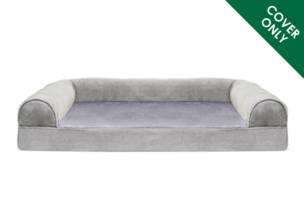 Sofa Dog Bed - Faux Fur & Velvet - Cover