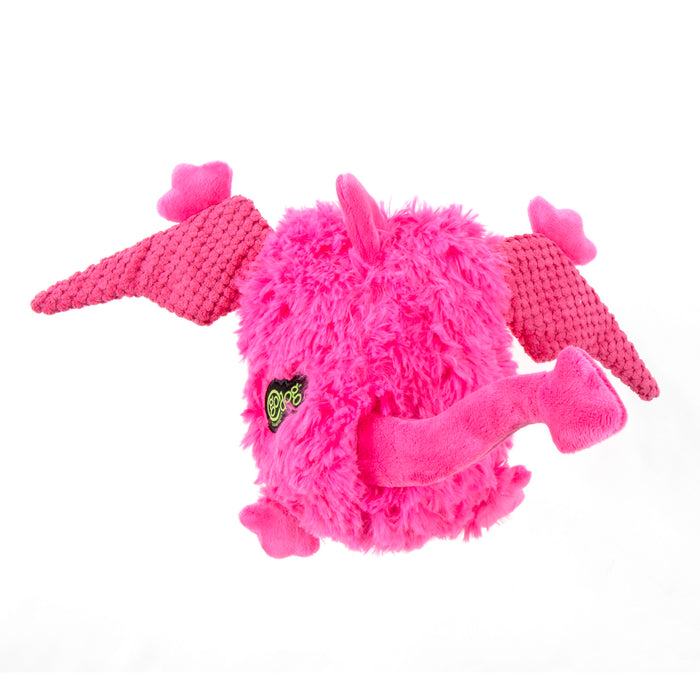 goDog - PlayClean Pterodactyl Dinosaur Squeaker Plush Dog Toy