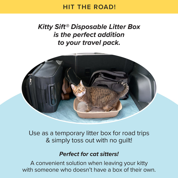 Kitty Sift - Eco-Friendly Litter Box Kit (Pack of 6)