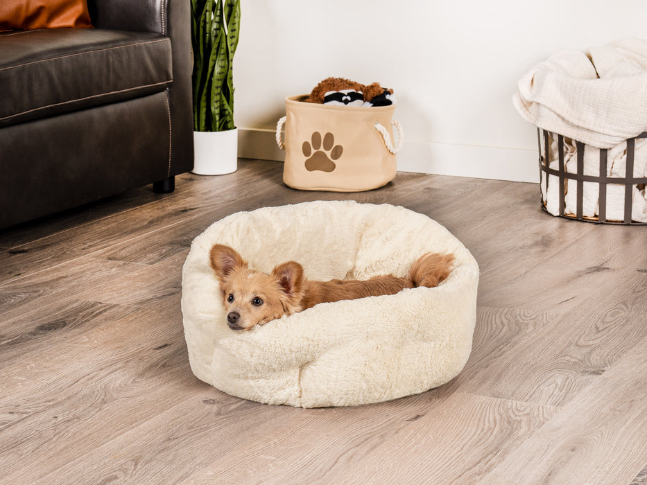 Luxe Fur Hi-Lo Cuddler Pet Bed