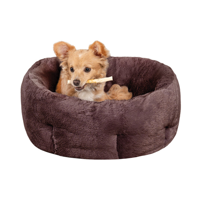 Luxe Fur Hi-Lo Cuddler Warming Pet Beds   — Furhaven Pet  Products
