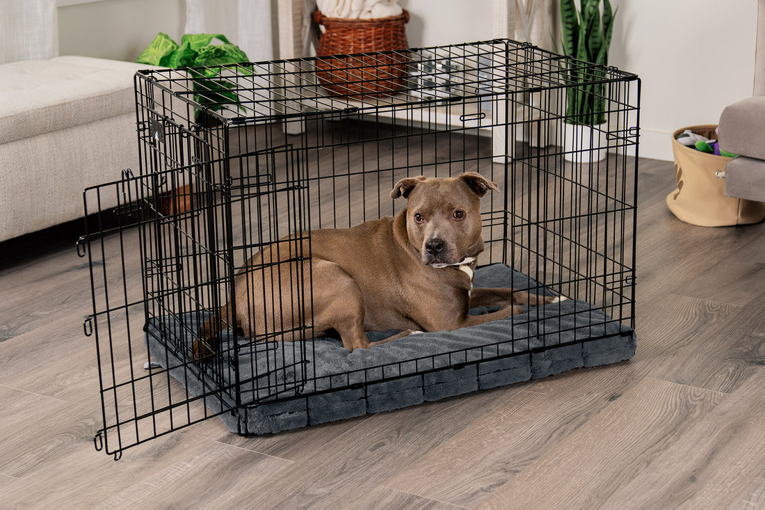 Crate Mat - Plush Faux Fur Orthopedic Pet Bed