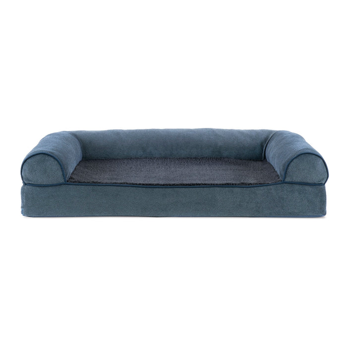 Sofa Dog Bed - Faux Fleece & Chenille