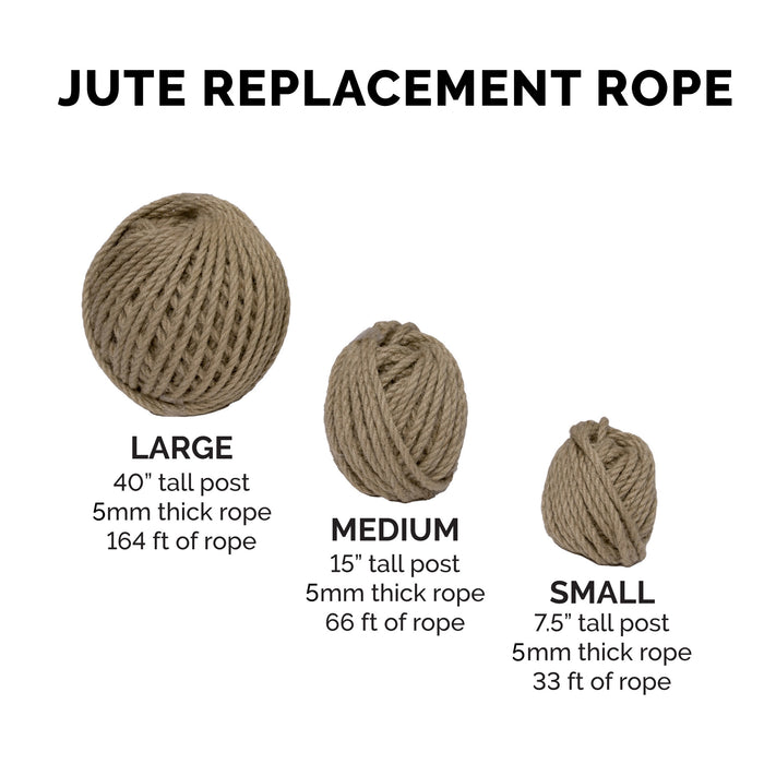 Tiger Tough Sisal & Jute Replacement Rope Jute Rope / 33 ft