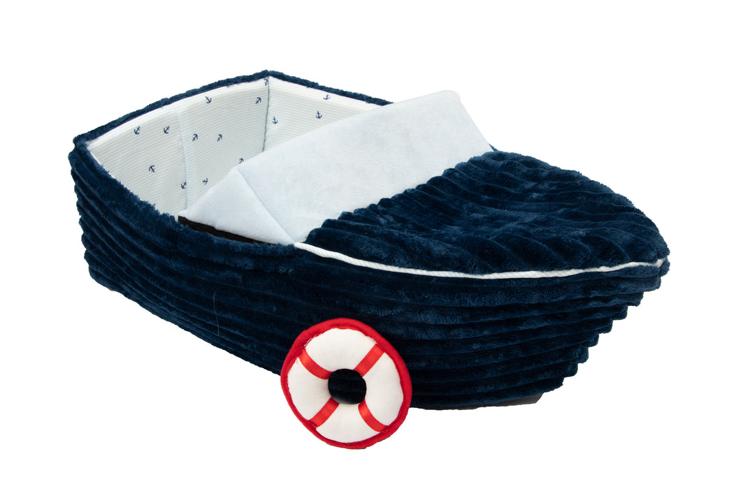 Corduroy Dreamer Boat Cat Bed