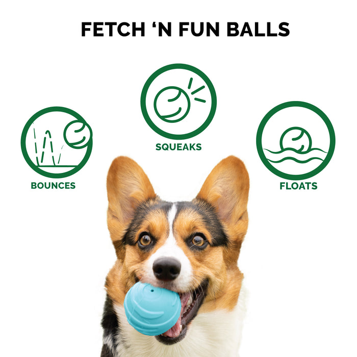 Indestructible Dog Ball for Power Chewers 3 Pack