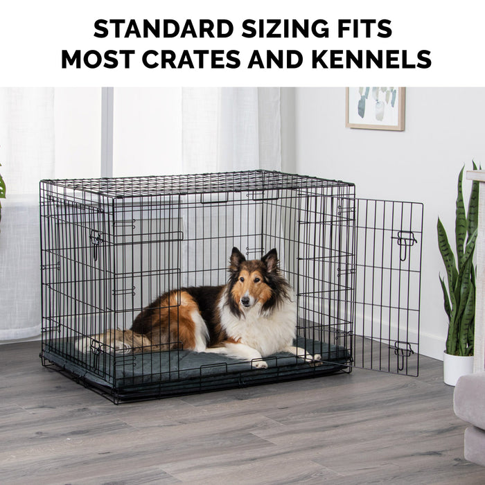 Crate Pad - Plush Faux Fur Orthopedic Pet Bed