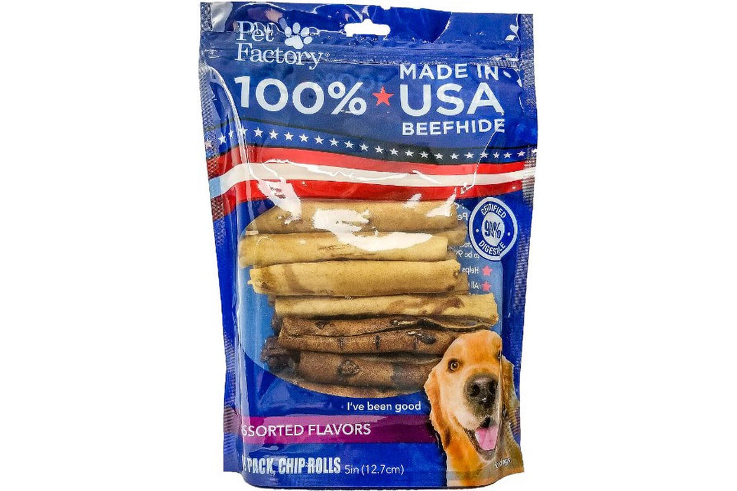 Pet Factory - Made in USA Beefhide Braided Sticks Flavored Dog Treats —  Furhaven Pet Products