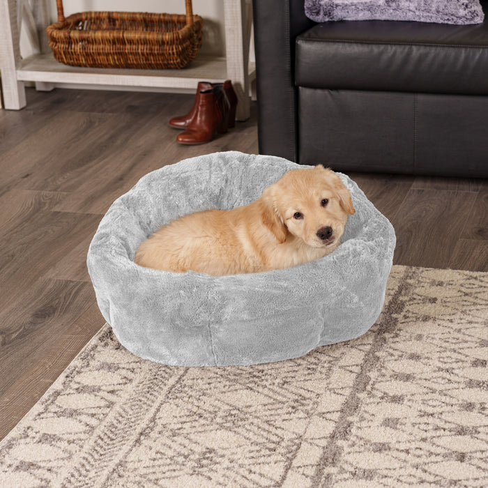 Luxe Fur Hi-Lo Cuddler Pet Bed