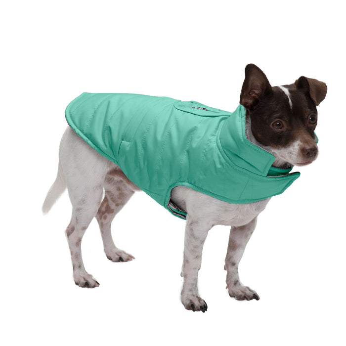 Reversible Reflective Puffer Dog Coat