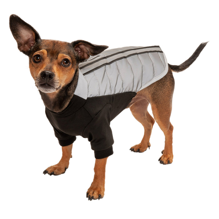 Chewy V Faux Fur Dog Jacket