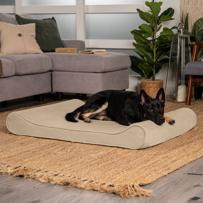 Luxe Lounger Contour Dog Bed - Microvelvet