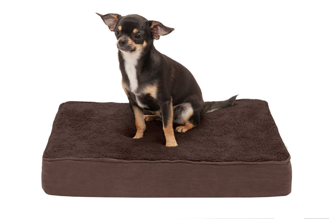 Deluxe Mattress Dog Bed - Terry & Suede
