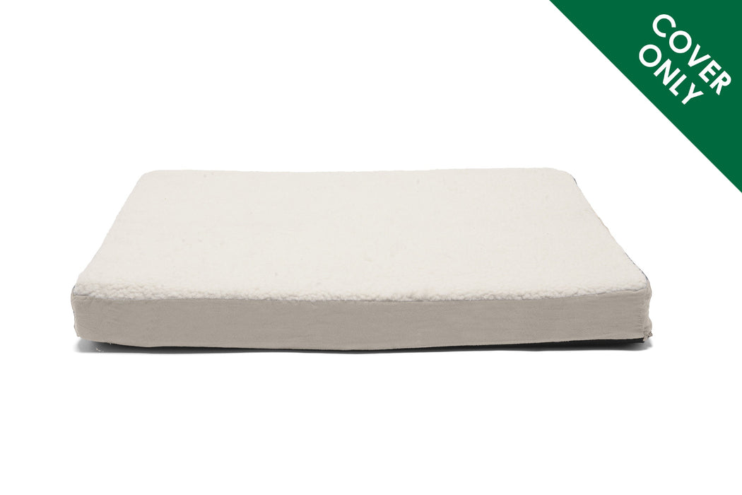 Deluxe Mattress Dog Bed - Faux Sheepskin & Suede - Cover