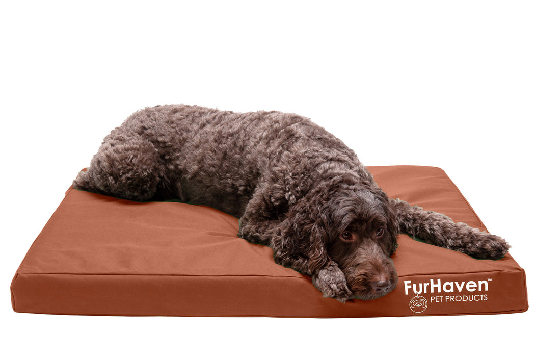 Deluxe Mattress Dog Bed - Indoor/Outdoor Oxford | Furhaven.com