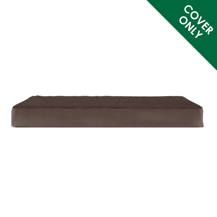 Deluxe Mattress Dog Bed - Snuggle Terry & Suede - Cover