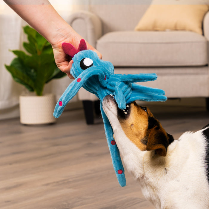Corduroy & Crinkle Plush Dog Toy - Blip & Plip the Aliens