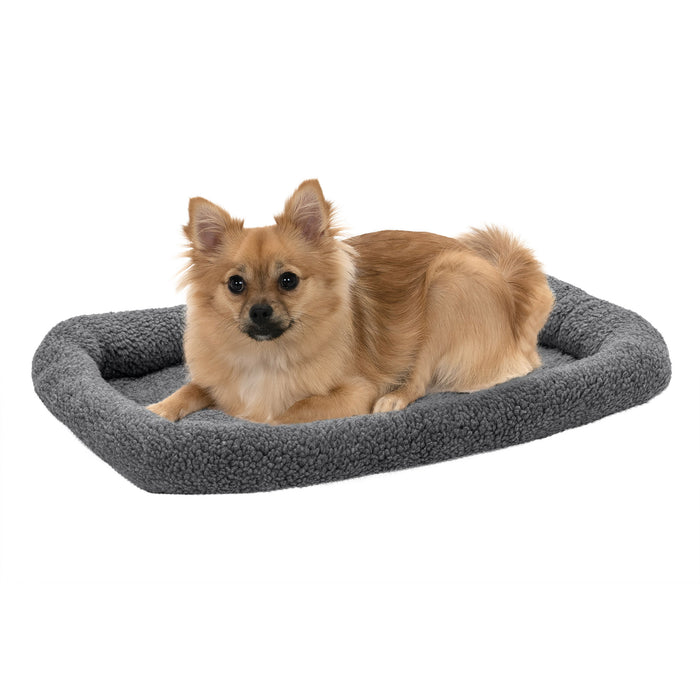 Bolster Bed for Kennels & Crates - Faux Lambswool