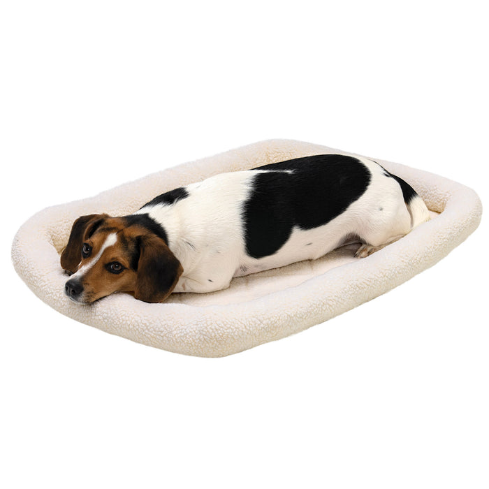 Bolster Bed for Kennels & Crates - Faux Lambswool