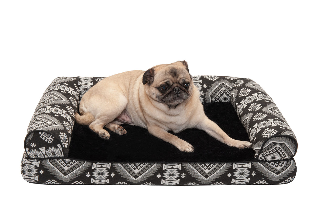 Western Home Large Orthopedic Dog Beds for Medium Large and Extra Large Dogs and Cats Egg-Crate Foam Pet Bed Mat with Soft Lamb
