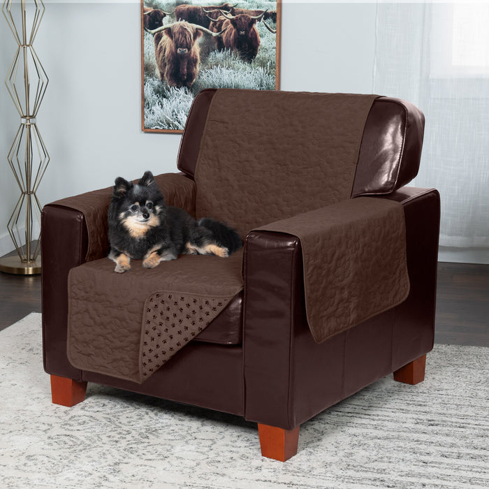 Luxury Fur Snuggle Spot Furniture Protector |  Taupe