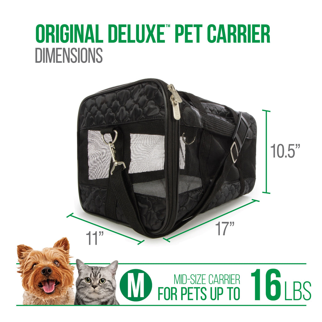 Buy Sherpa Travel Original Deluxe Airline Approved Pet Carrier, Black,  Small for USD 61.49