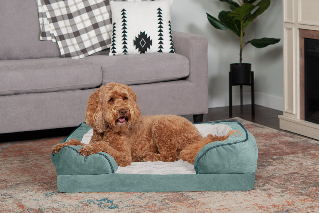 Sofa Dog Bed - Velvet Waves Perfect Comfort