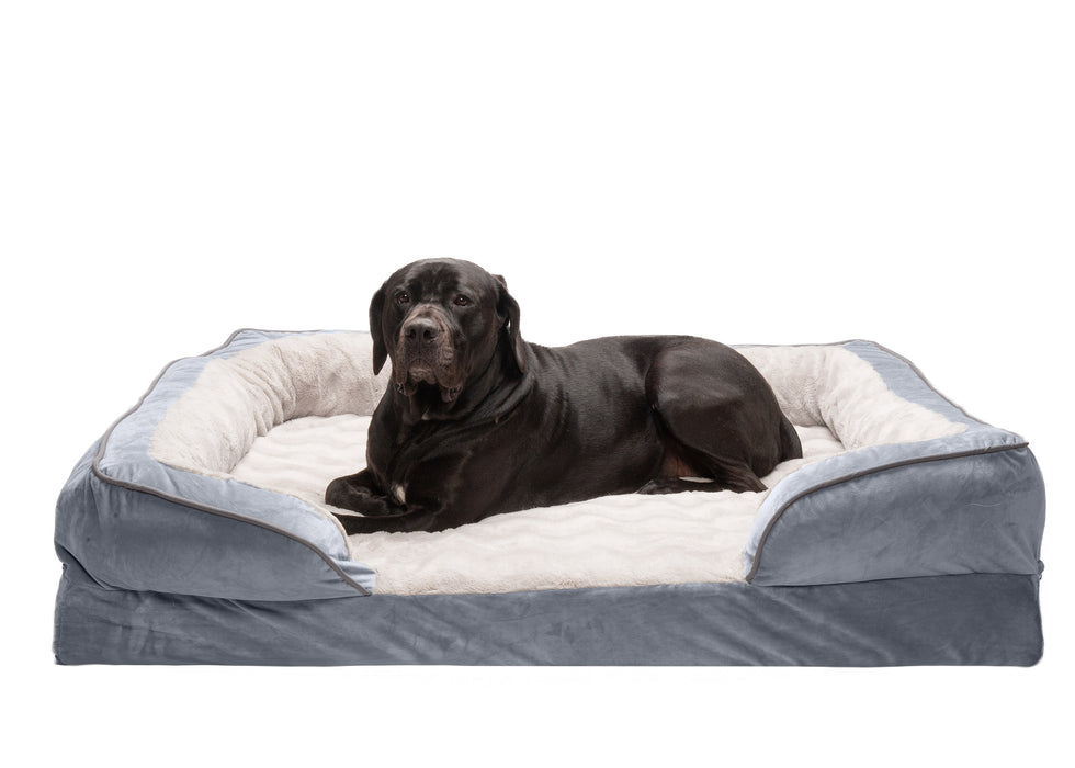 Sofa Dog Bed - Velvet Waves Perfect Comfort