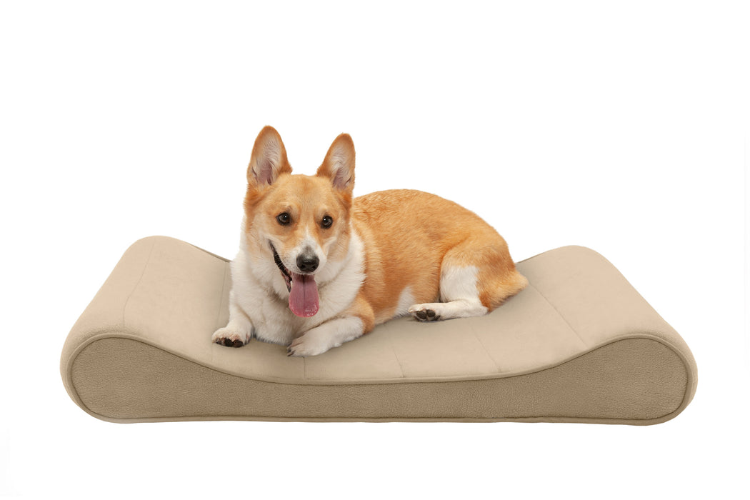 Luxe Lounger Contour Dog Bed - Microvelvet