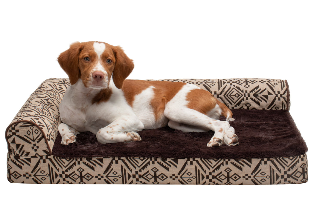 Deluxe Chaise Lounge Dog Bed - Southwest Kilim