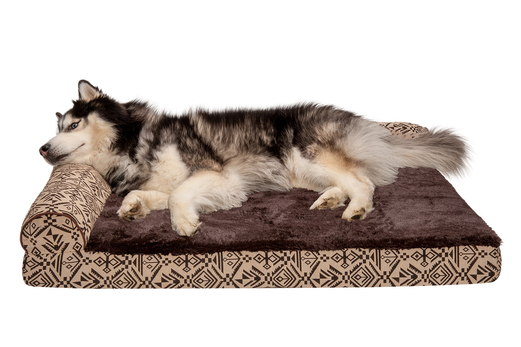 Deluxe Chaise Lounge Dog Bed - Southwest Kilim