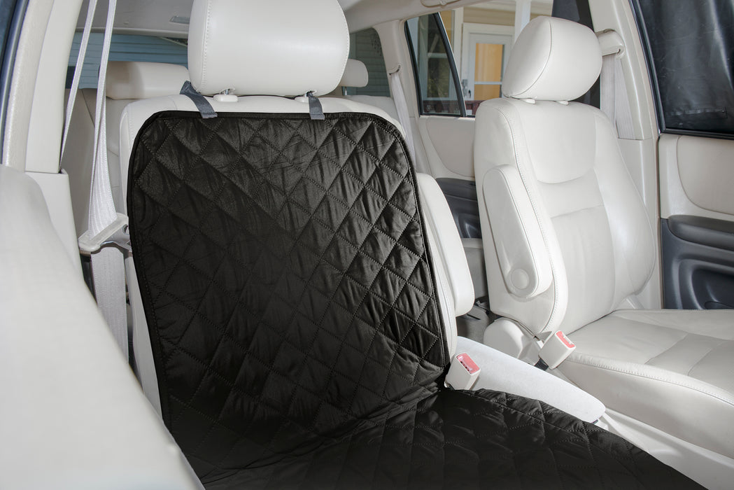 Non Slip Artificial Leather Quilted Seat Covers With Front Cushion