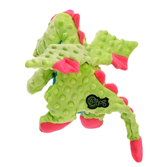 goDog - Dragons Squeaker Plush Pet Dog Toy