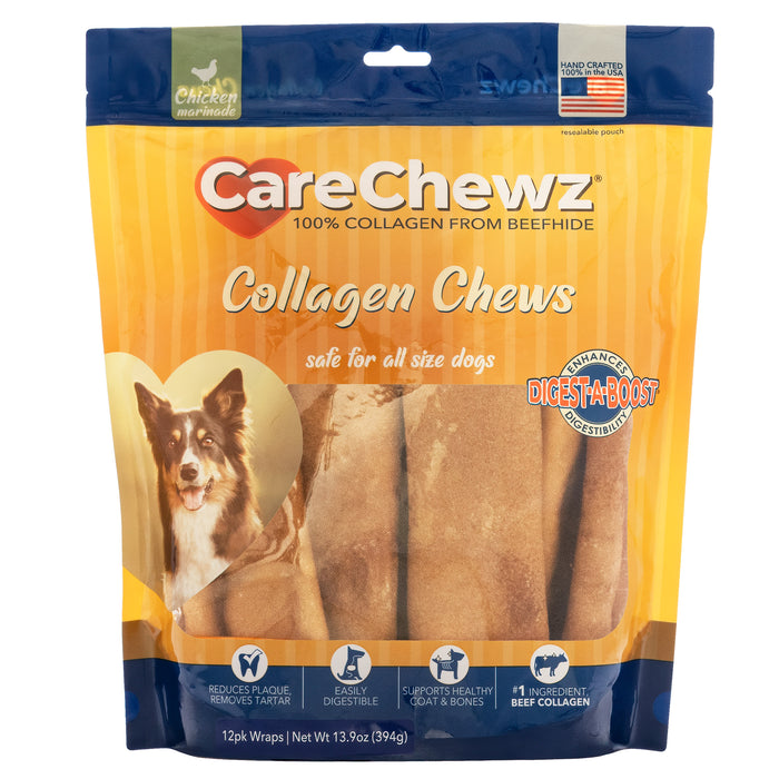 Pet Factory - CareChewz Collagen Wraps 6" Dog Treats