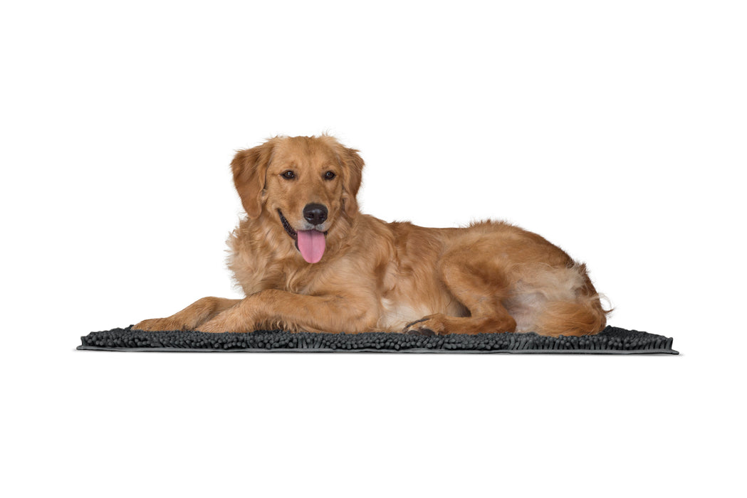 FurHaven Pet Dog Mat | Muddy Paws Towel & Shammy Rug (Mud, Large)