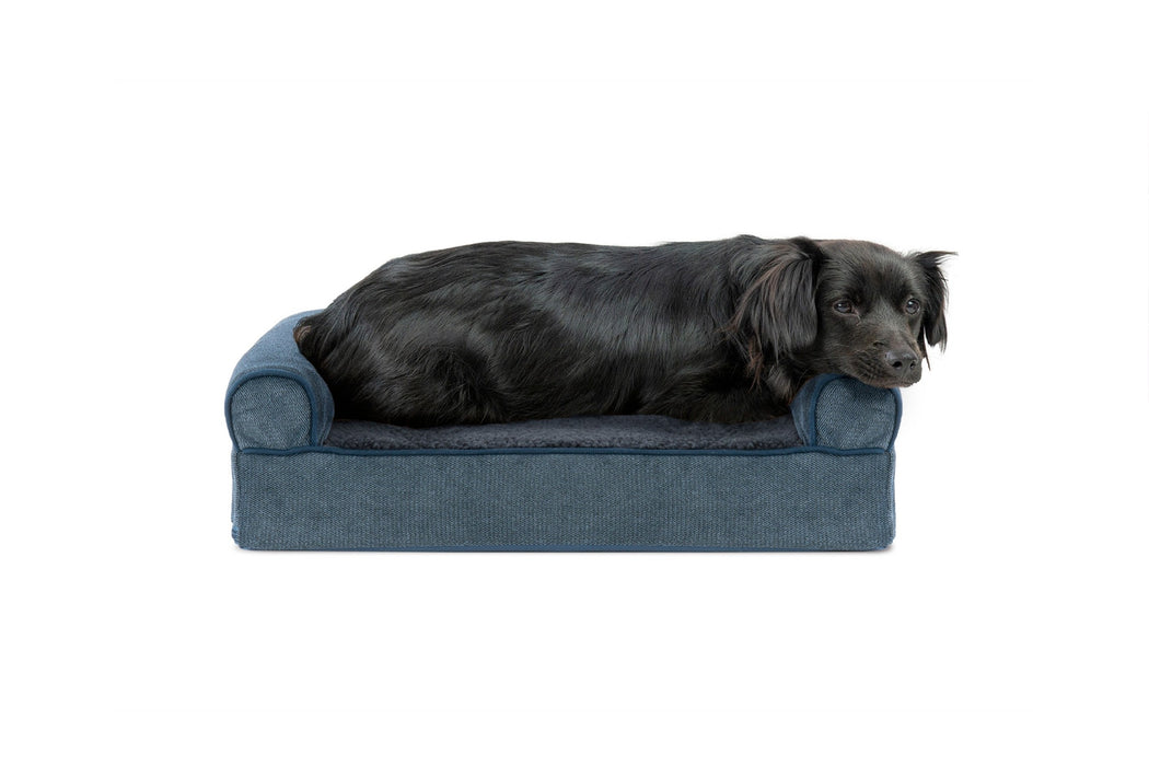 Orthopedic Sofa Dog Beds - Faux Fleece & Chenille | Furhaven.com