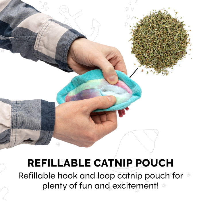 Plush Catnip Cat Toy - Sea Slug (2 pack)