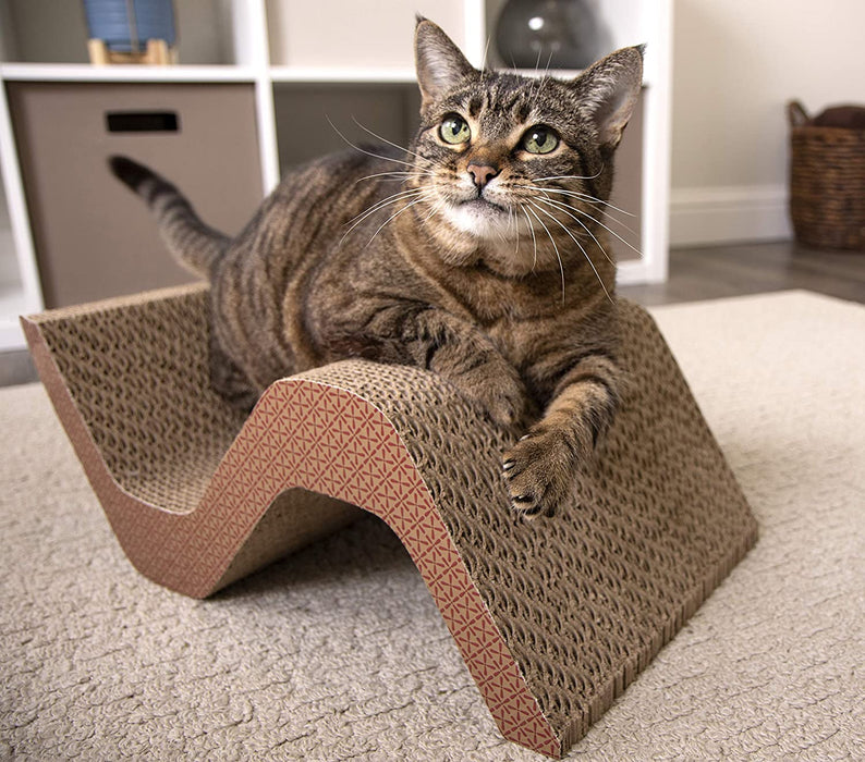 Petlinks - Scratcher's Choice Curl Corrugated Cardboard Cat Scratching Lounge