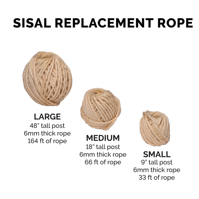 Tiger Tough Sisal & Jute Replacement Rope Jute Rope / 33 ft