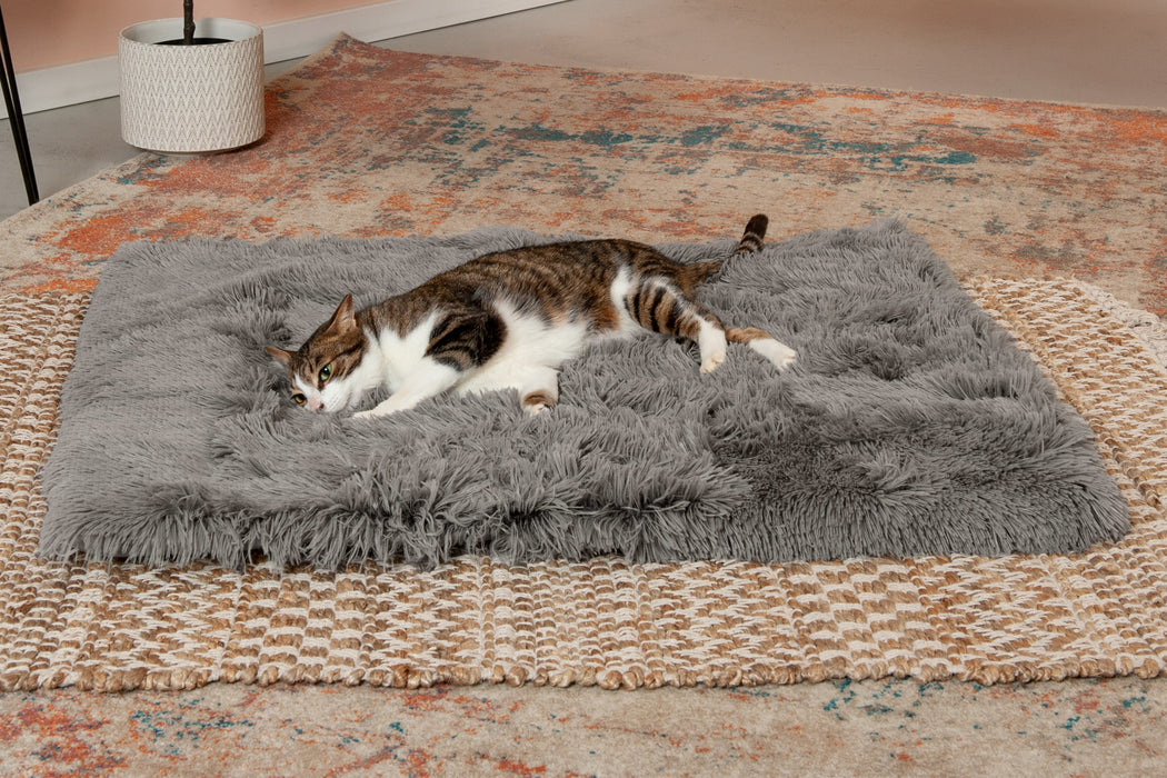 FurHaven Self-Warming Convertible Cuddle Pet Bed & Mat - Spruce, Small
