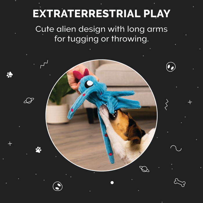 Corduroy & Crinkle Plush Dog Toy - Blip & Plip the Aliens