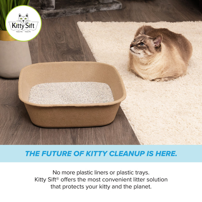 Kitty Sift - Eco-Friendly Litter Box Kit (Pack of 6)