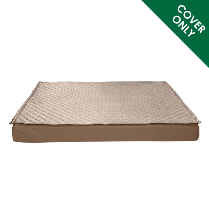Deluxe Mattress Dog Bed - Quilt Top Convertible Indoor-Outdoor - Cover