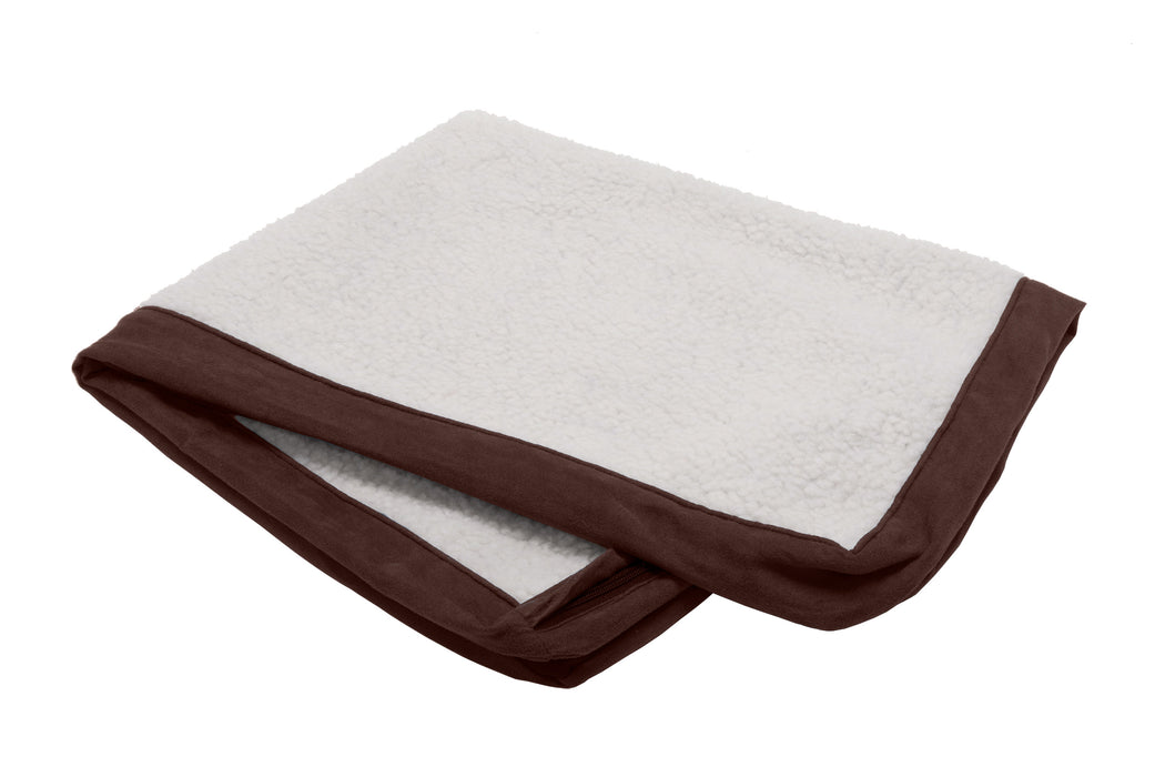 Deluxe Mattress Dog Bed - Faux Sheepskin & Suede - Cover