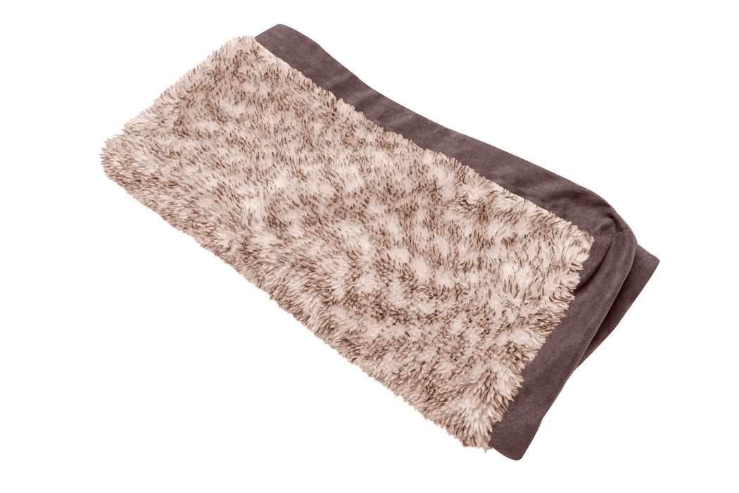 Deluxe Mattress Dog Bed - Two-Tone Faux Fur & Suede - Cover